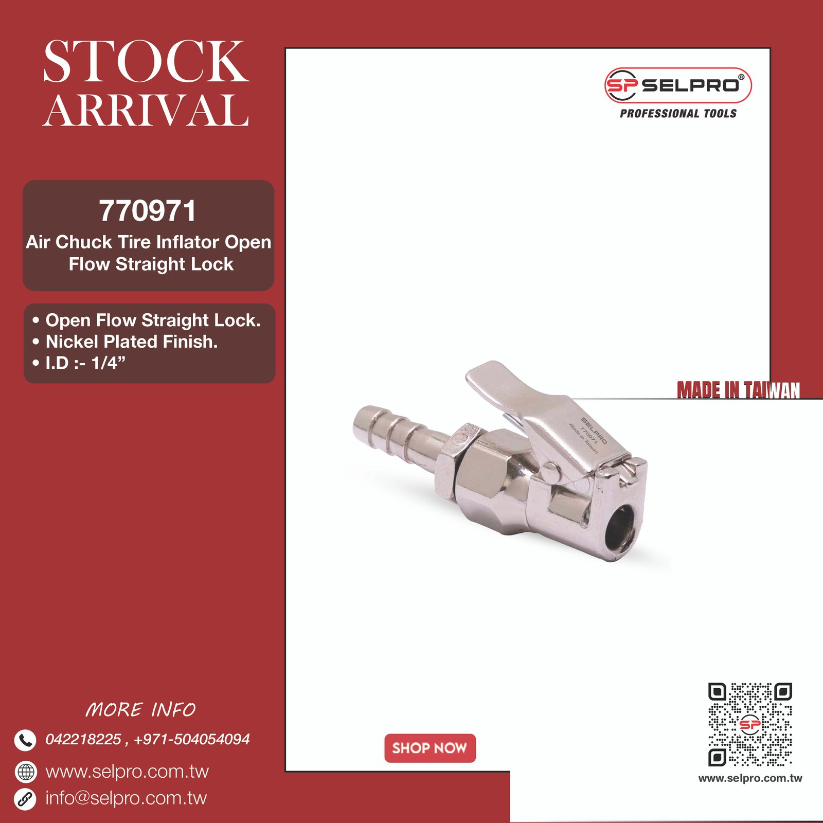 Air Chuck How Bard Tire Inflator Open Flow Straight Lock